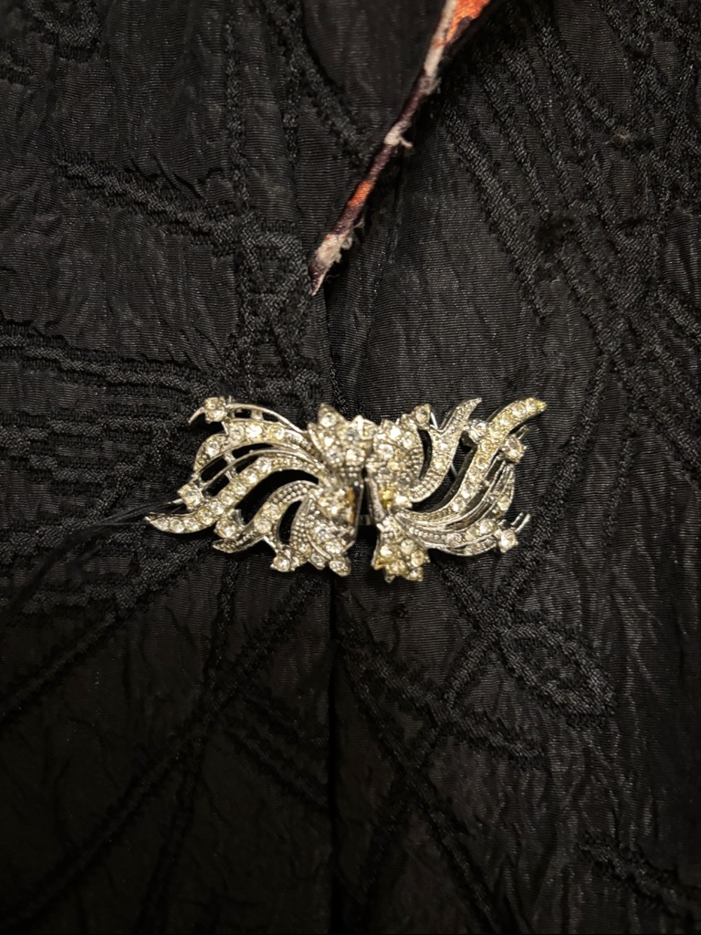 Black Blazer with Leopard-Print Collar and Trim with matching skirt - Picture 3 of 15